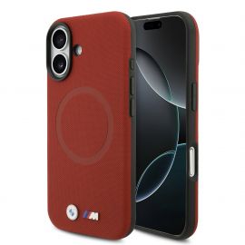 Raudonas dėklas BMW M FW Metal Logo MagSafe telefonui Apple Iphone 17