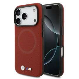Raudonas dėklas BMW M FW Metal Logo MagSafe telefonui Apple Iphone 17 Pro