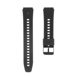 Juoda laikrodžio apyrankė Tactical Quick Release Silicone Band 18mm