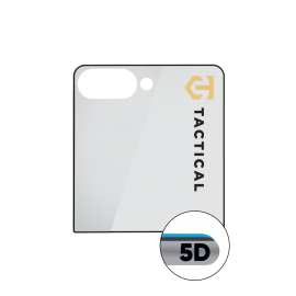Juodas apsauginis ekrano stikliukas Samsung Galaxy Z Flip 8 "Tactical Glass Shield 5D"