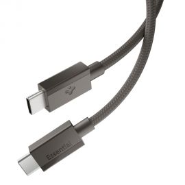 Pilkas kabelis SPIGEN EB6015CC ESSENTIAL TYPE-C CABLE 60W 150CM