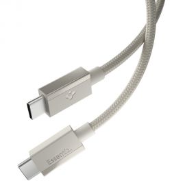 Titano spalvos kabelis SPIGEN EB6015CC ESSENTIAL TYPE-C CABLE 60W 150CM