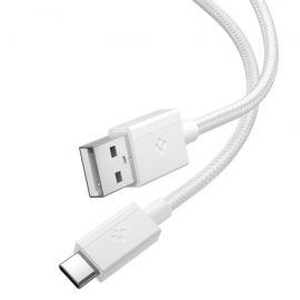 Baltas kabelis SPIGEN EB6015AC ESSENTIAL TYPE-C CABLE 60W 150CM