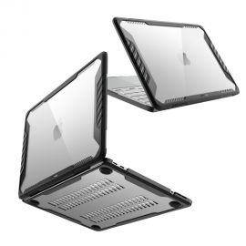 Juodas-skaidrus dėklas MACBOOK NEO 13 2026 "Supcase Unicorn Beetle Pro"