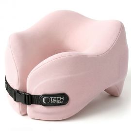 Rausva kelioninė pagalvėlė "TECH-PROTECT COMFORTREST TRAVEL NECK"