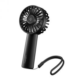 Juodas rankinis ventiliatorius "SPIGEN A905 MINI PORTABLE HANDHELD FAN"