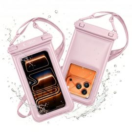 Rausvas dėklas atsparus vandeniui "TECH-PROTECT UWC7 UNIVERSAL WATERPROOF FLOATING CASE 6.9 INCH"