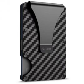 Juoda carbon kortelių piniginė "TECH-PROTECT THORN RFID CARD WALLET"