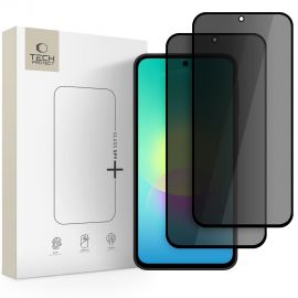 Juodas privatumo apsauginis ekrano stikliukas Samsung A27 5G "TECH-PROTECT GLASS Spy 2-PACK"