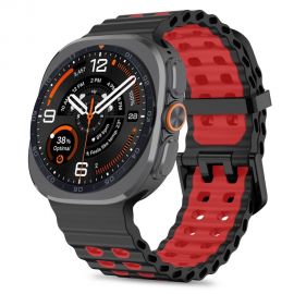 Juoda-raudona apyrankė Samsung Galaxy Watch Ultra 1 / 2 2024-2026 (47mm) "Tech-Protect Iconband Pro"