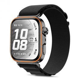 Juoda apyrankė HUAWEI WATCH FIT 3 / 4 / 4 PRO / 5 / 5 PRO "Tech-Protect Nylon Pro"