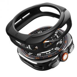Juodas matinis dėklas Samsung Galaxy Watch Ultra 2 2026 (47mm) "Spigen Liquid Air"