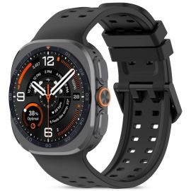Juoda silikoninė apyrankė  SAMSUNG GALAXY WATCH ULTRA 1 / 2 2024-2026 (47 MM) "Tech-Protect Silicone Air"