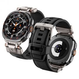 Juoda apyrankė SAMSUNG GALAXY WATCH ULTRA 1 / 2 2024-2026 (47 MM) "Spigen Durapro Armor"