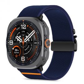 Tamsiai mėlyna apyrankė SAMSUNG GALAXY WATCH ULTRA 1 / 2 2024-2026 (47 MM) "Tech-Protect Nylon Clasp"