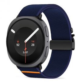 Tamsiai mėlyna apyrankė SAMSUNG GALAXY WATCH 8 / 9 / CLASSIC (40 / 44 / 46 MM) "Tech-Protect Nylon Clasp"