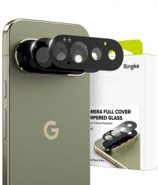 Juodas apsauginis kameros stikliukas Google Pixel 11 Pro "Ringke Camera Full Cover 2-Pack"