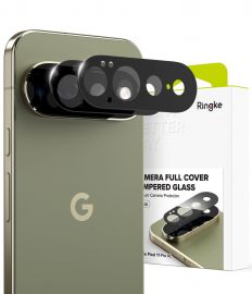 Juodas apsauginis kameros stikliukas Google Pixel 11 Pro XL "Ringke Camera Full Cover 2-Pack"