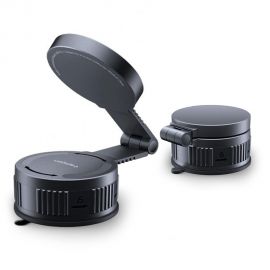 Juodas automobilinis telefono laikiklis SPIGEN MFT35-1 MAGNETIC MAGSAFE DASHBOARD & WINDSHIELD & SCREEN CAR MOUNT