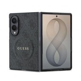 Juodas dėklas telefonui Samsung Galaxy Z Fold 8 "Guess PU Leather 4G Magnetic"