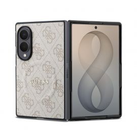 Rausvas dėklas telefonui Samsung Galaxy Z Fold 8 "Guess PU Leather 4G Magnetic"