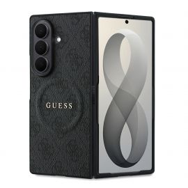 Juodas dėklas telefonui Samsung Galaxy Z Fold 8 Ultra "Guess PU Leather 4G Magnetic"