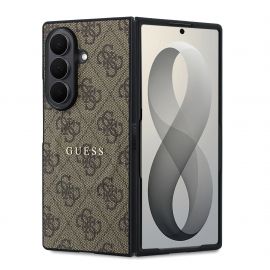 Rudas dėklas telefonui Samsung Galaxy Z Fold 8 Ultra "Guess PU Leather 4G Magnetic"