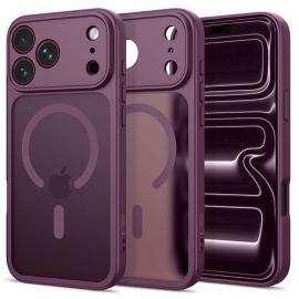 Tamsi vyšnia matinis dėklas telefonui Apple Iphone 17 Pro / 18 Pro "Tech-Protect Basicmag Magsafe"