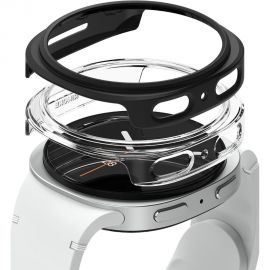 Skaidrus ir juodas matinis dėklas Samsung Watch 8 / 9 (40mm) "Ringke Slim 2-Pack"