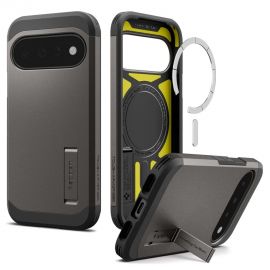Pilkas dėklas Google Pixel 11 "Spigen Tough Armor Magsafe"