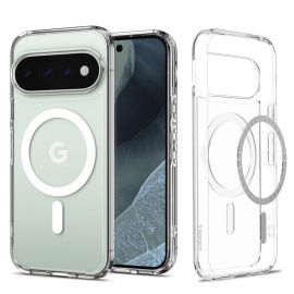 Skaidrus-baltas dėklas Google Pixel 11 Pro "Spigen Ultra Hybrid Mag Magsafe"