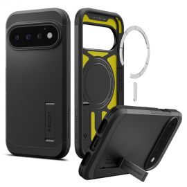 Juodas dėklas Google Pixel 11 Pro "Spigen Tough Armor Magsafe"