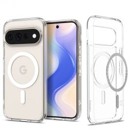 Skaidrus-baltas dėklas Google Pixel 11 Pro XL "Spigen Ultra Hybrid Mag Magsafe"