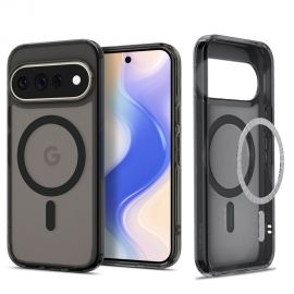 Juodas frost dėklas Google Pixel 11 Pro XL "Spigen Ultra Hybrid Mag Magsafe"