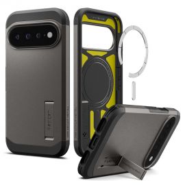 Pilkas dėklas Google Pixel 11 Pro XL "Spigen Tough Armor Magsafe"