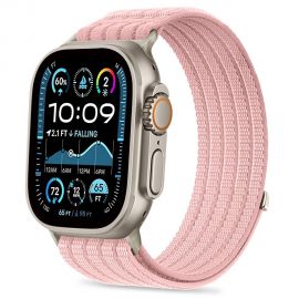 Rausva apyrankė APPLE WATCH 8 / 9 / 10 / 11 / SE / ULTRA (44 / 45 / 46 / 49 MM) "Tech-Protect Nylon Sport"