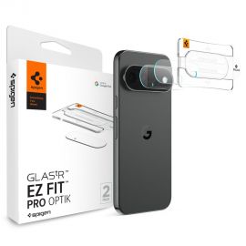 Skaidrus apsauginis stiklas galiniai kamerai Google Pixel 11 Pro XL "SPIGEN OPTIK PRO GLAS.TR ”EZ FIT 2-Pack”