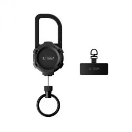 Juodas universalus pakabukas "TECH-PROTECT ATH03 URBANLOOP ANTI-THEFT HOLDER"