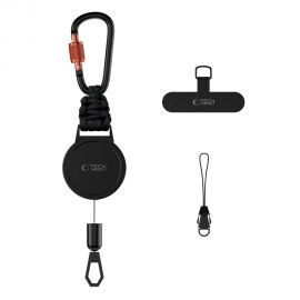 Juodas-oranžinis laikiklis "TECH-PROTECT ATH04 URBANLOOP ANTI-THEFT HOLDER"