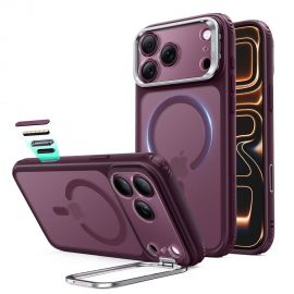 Tamsiai bordo dėklas Apple Iphone 17 Pro Max / 18 Pro Max "ESR CLASSIC HYBRID KICKSTAND MAGSAFE"
