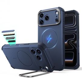 Mėlynas dėklas Apple Iphone 17 Pro / 18 Pro "ESR CYBER TOUGH KICKSTAND MAGSAFE"
