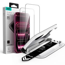 Juodas apsauginis ekrano stikliukas Apple Iphone 17 Pro Max / 18 Pro Max "ESR ULTRAFIT CLASSIC TEMPERED GLASS 2-PACK"