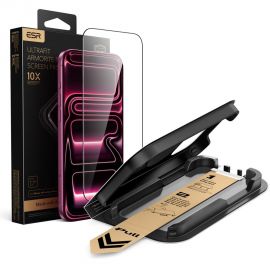 Juodas apsauginis ekrano stikliukas Apple Iphone 17 Pro / 18 Pro "ESR ULTRAFIT ARMORITE PRO TEMPERED GLASS"