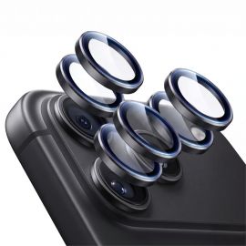 Juodas apsauginis kameros stiklas telefonui Apple Iphone 18 Pro / 18 Pro Max "ESR ARMORITE CAMERA PROTECTOR 2-PACK"
