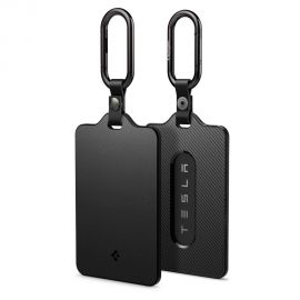 Juodas raktų pakabukas "SPIGEN TO243 TESLA KEY CARD HOLDER"