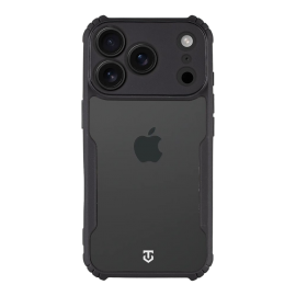 Skaidrus-juodas dėklas Tactical Quantum Stealth telefonui Apple iPhone 17 Pro / 18 Pro