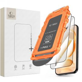 Juodas apsauginis stiklas Apple Iphone 17 Pro / 18 Pro Max "Tech-Protect Quick Set +2-Pack"