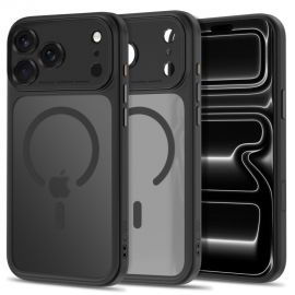 Juodas matinis dėklas Apple Iphone 17 Pro  / 18 Pro "Tech-Protect Magpeak Magsafe CC"