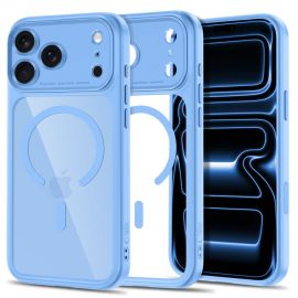 Skaidrus-šviesiai mėlynas dėklas Apple Iphone 17 Pro Max / 18 Pro Max "Tech-Protect Magpeak Magsafe CC"
