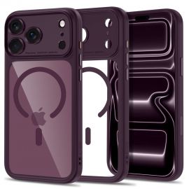 Skaidrus-vyšninis matinis dėklas Apple Iphone 17 Pro Max / 18 Pro Max "Tech-Protect Magpeak Magsafe CC"